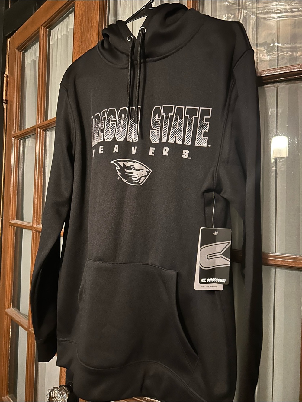 Colosseum Black Oregon State Beavers Zip-Up Sweater